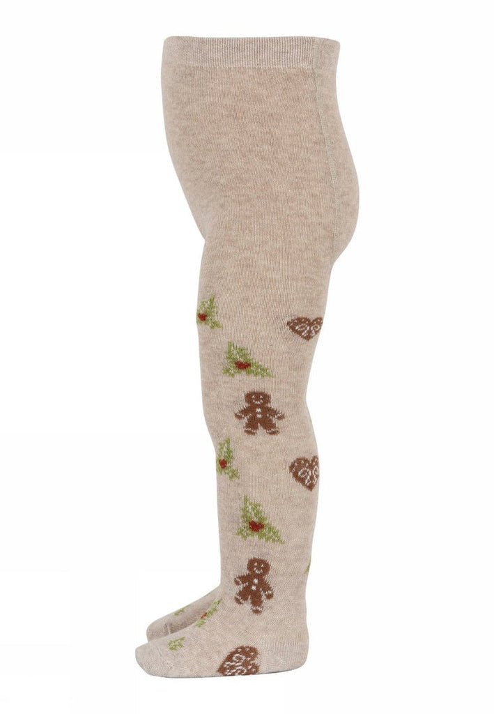 MP Denmark: Christmas Tights - Beige Melange - Acorn & Pip_MP Denmark