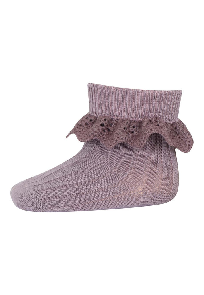 MP Denmark: Lisa Lace Kids Socks - Lilac - Acorn & Pip_MP Denmark