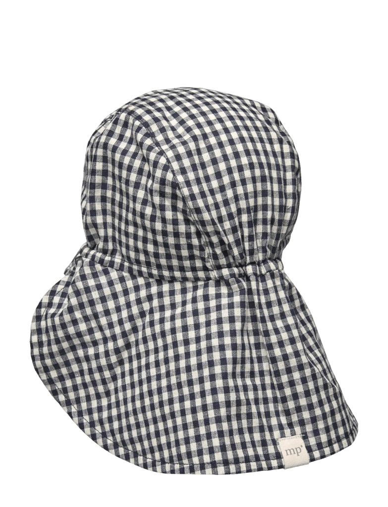 MP Denmark: River Summer Baby Hat - Navy Gingham - Acorn & Pip_MP Denmark