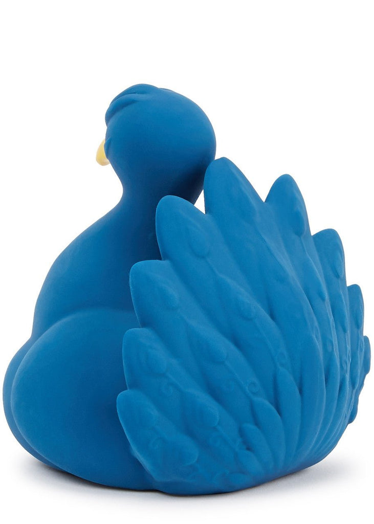 Natruba: Natural Rubber Bath Toy - Blue Peacock - Acorn & Pip_Natruba