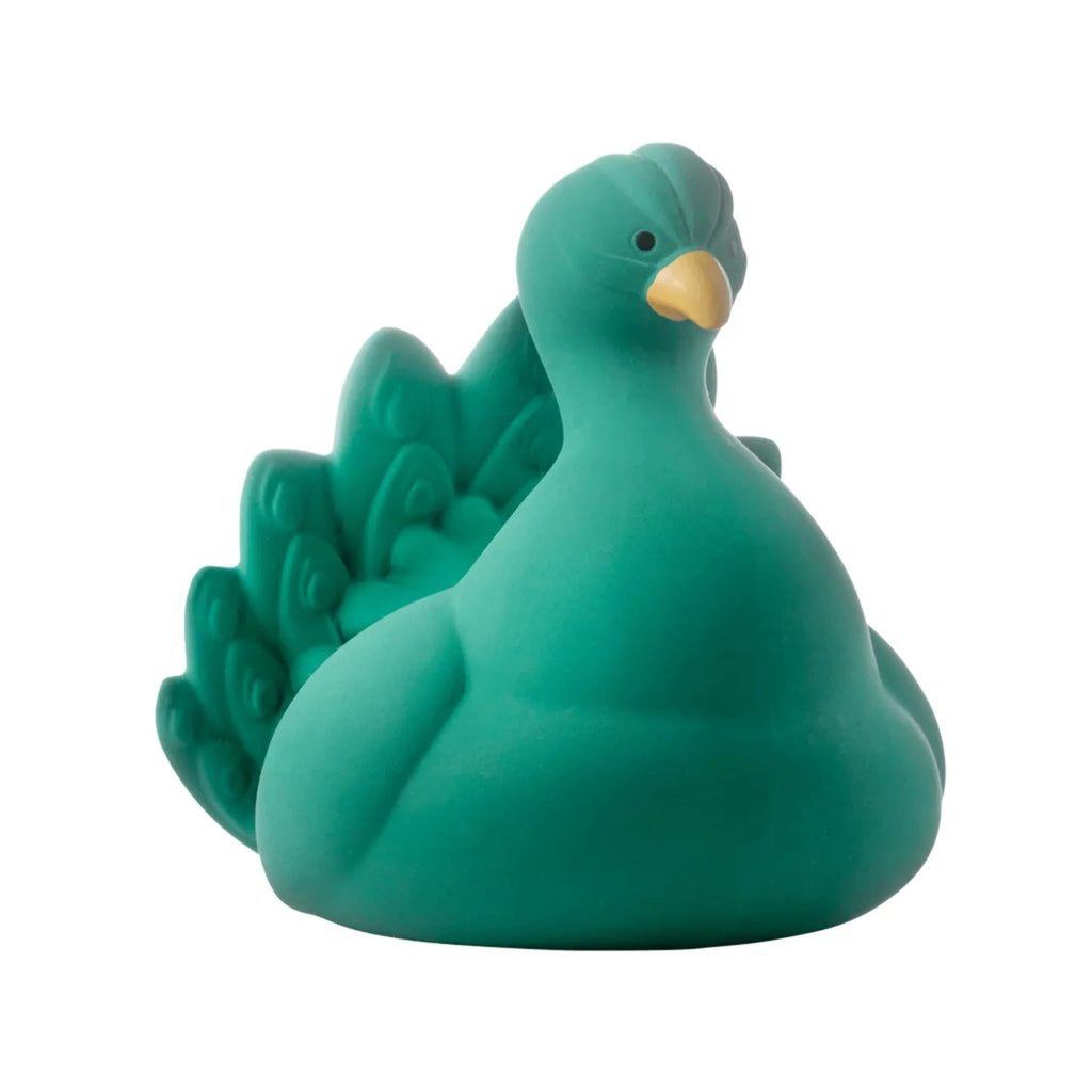 Natruba: Natural Rubber Bath Toy Green - Acorn & Pip_Natruba