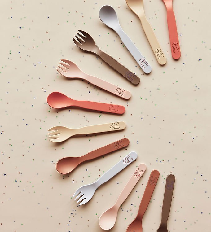 OYOY: Pullo Kid's Cutlery Set - Apricot - Acorn & Pip_OYOY