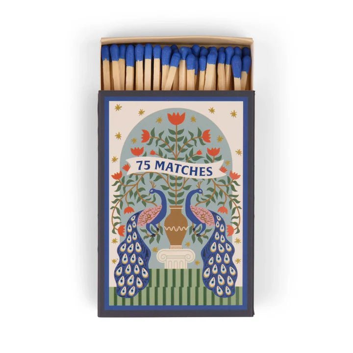 Paddywax: A Dopo Boxed Matches Peacock Blue - 75 Matches