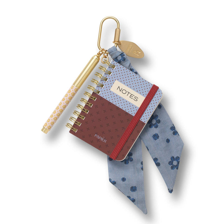 Papier mini notebook bag charm