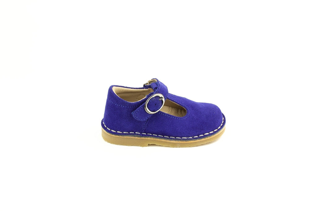 Petasil: Crosspatch Classic T - Bar Girls Shoes - Electric Blue Suede - Acorn & Pip_Petasil