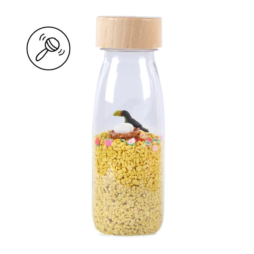 Petit Boum: Sensory Bottle - Toucan Sound - Acorn & Pip_Petit Boum