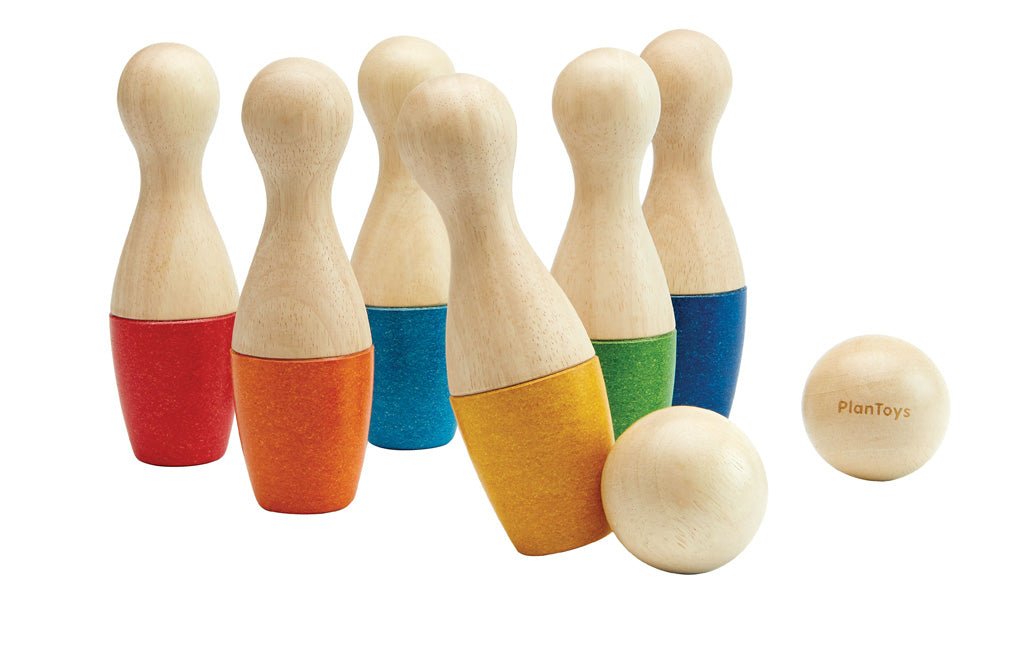 PlanToys - Bowling Set - Acorn & Pip_PlanToys