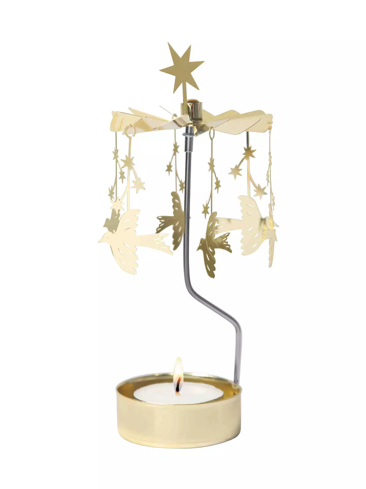 Gold Starling tealight spinner