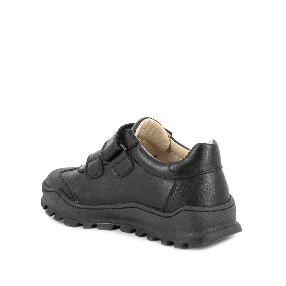 Primigi: Boys Grip School Shoes - Black Leather - Acorn & Pip_Primigi