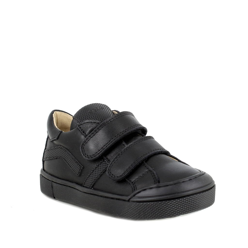 Primigi: Boys Slim Fit School Shoes - Black Leather - Acorn & Pip_Primigi