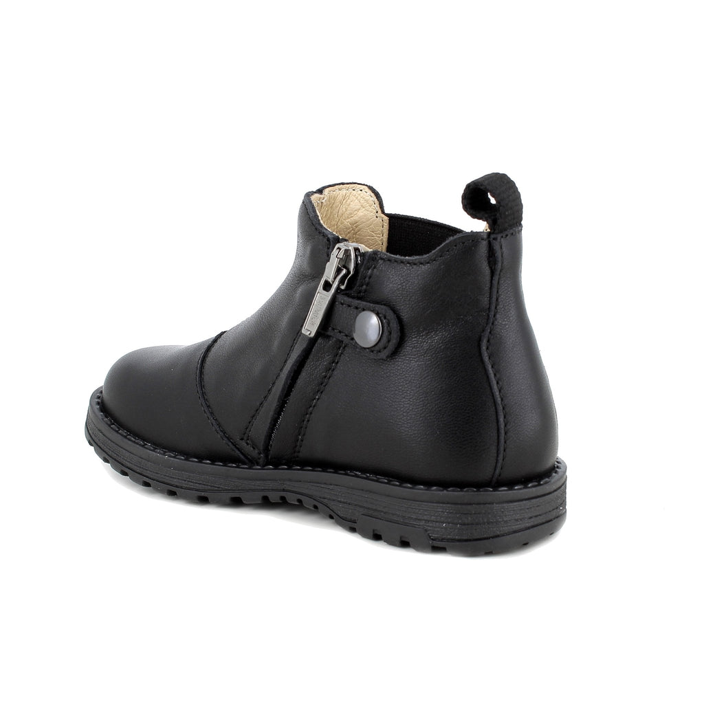 Primigi: Chelsea School Boots - Black Leather - Acorn & Pip_Primigi