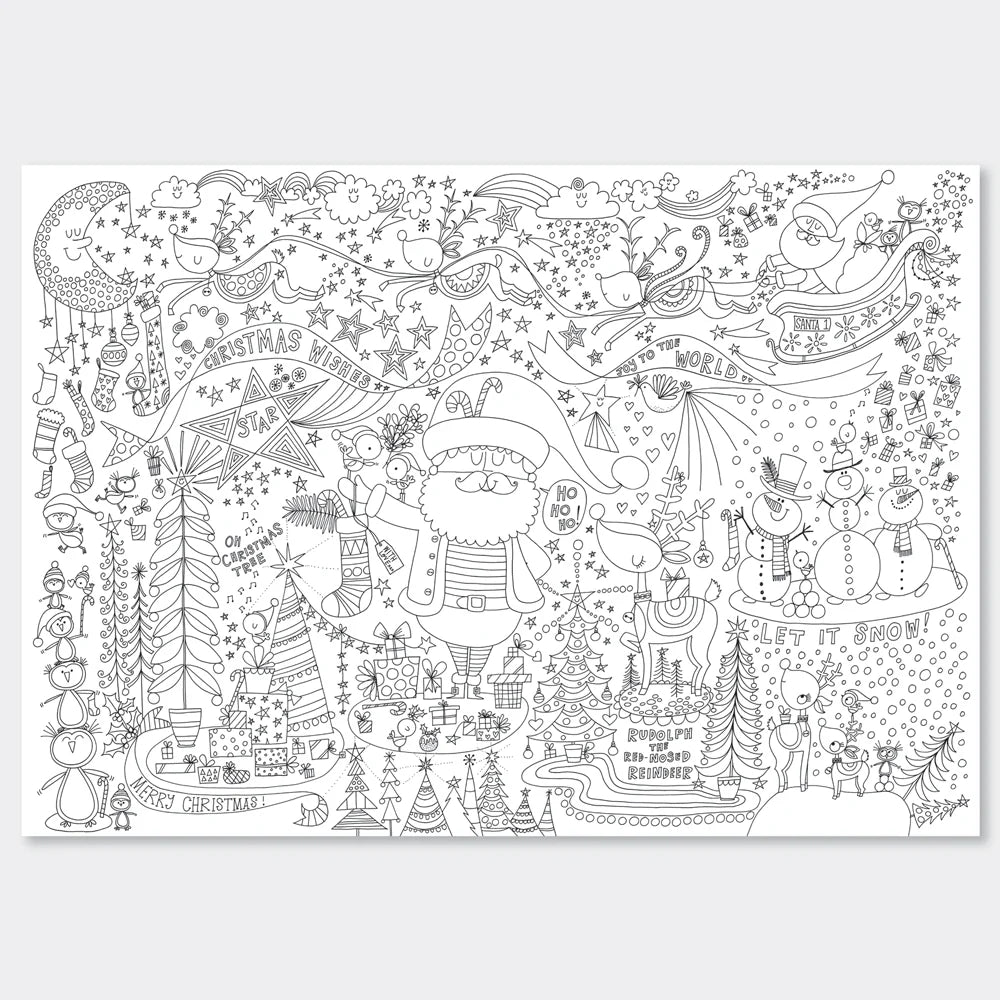 Rachel Ellen Designs: Christmas Colouring - Acorn & Pip_Rachel Ellen Designs