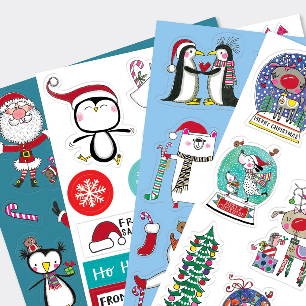 Rachel Ellen Designs: Christmas Sticker Set - Acorn & Pip_Rachel Ellen Designs