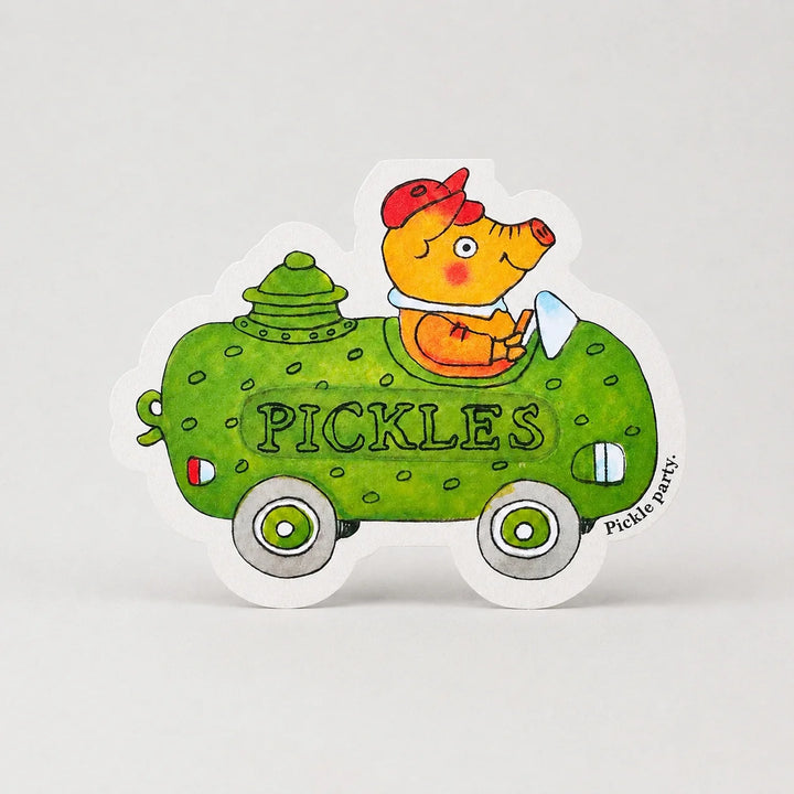 Richard Scarry Pickle Pig car card
