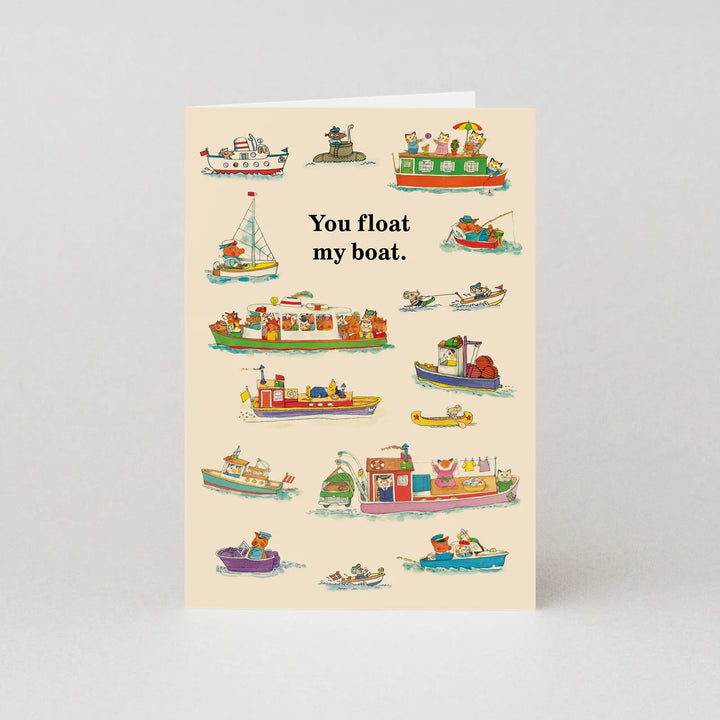 Richard Scarry You Float My Boat card