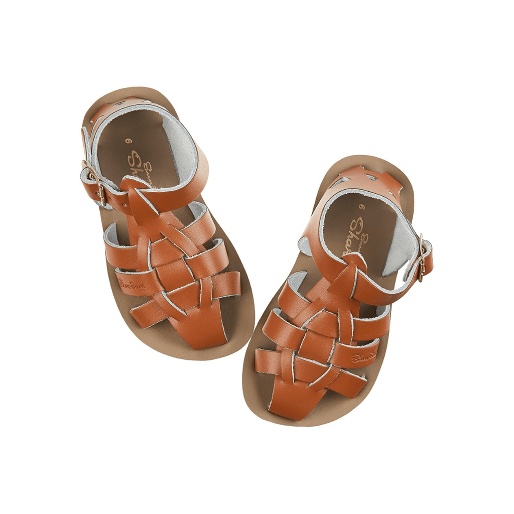 Salt - Water Sandals: Shark Tan Kids Sandals - Acorn & Pip_Salt - Water Sandals
