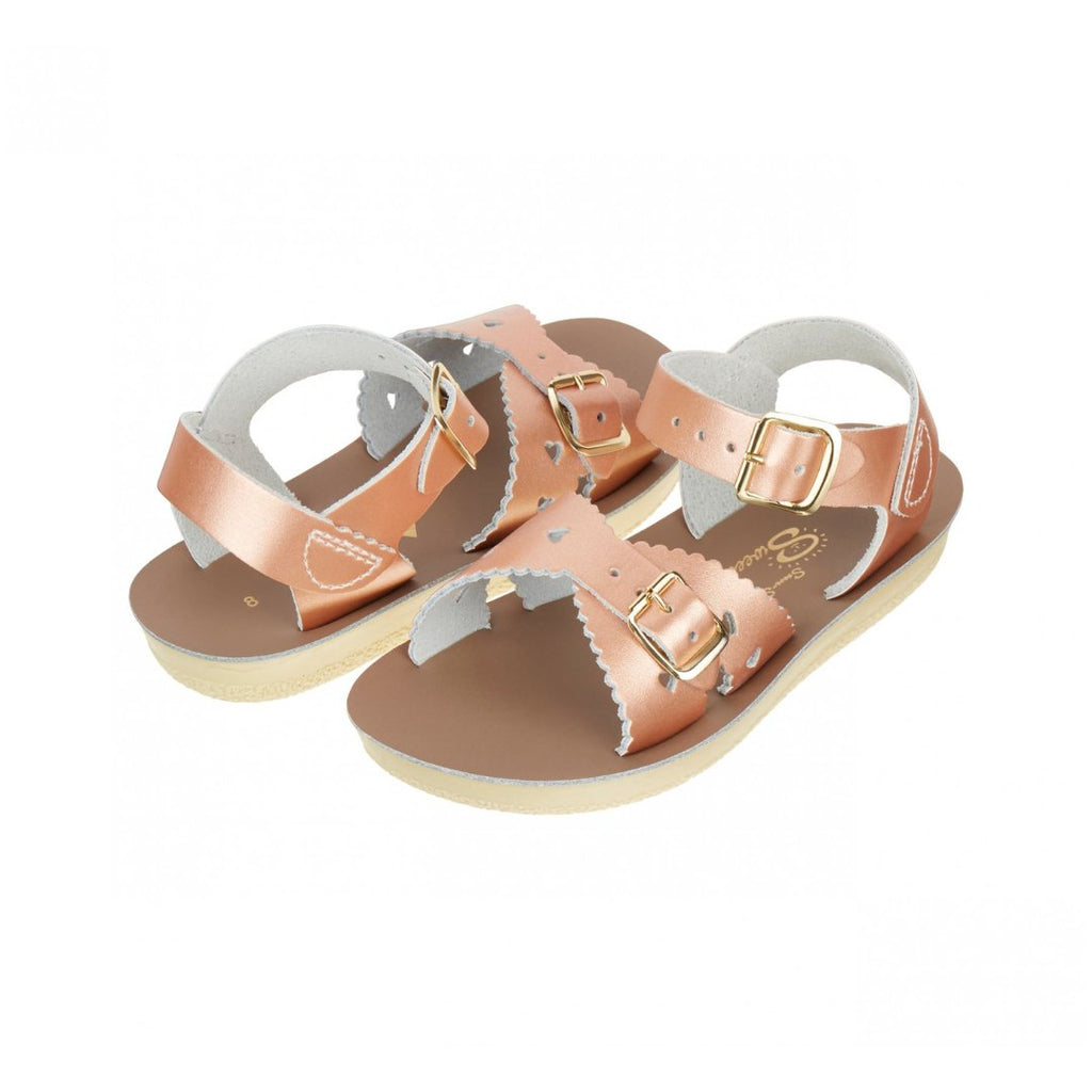 Salt - Water Sandals: Sweetheart Rose Gold Kids Sandals - Acorn & Pip_Salt - Water Sandals