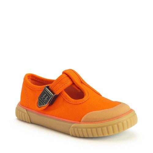 Start - Rite: Anchor - Canvas Kid's T - Bar Pump - Orange - Acorn & Pip_Start Rite