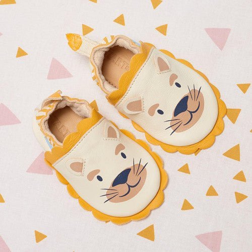 Start - Rite: Fable Leather Moccasins - Lion / Cream Leather - Acorn & Pip_Start Rite