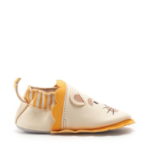 Start - Rite: Fable Leather Moccasins - Lion / Cream Leather - Acorn & Pip_Start Rite