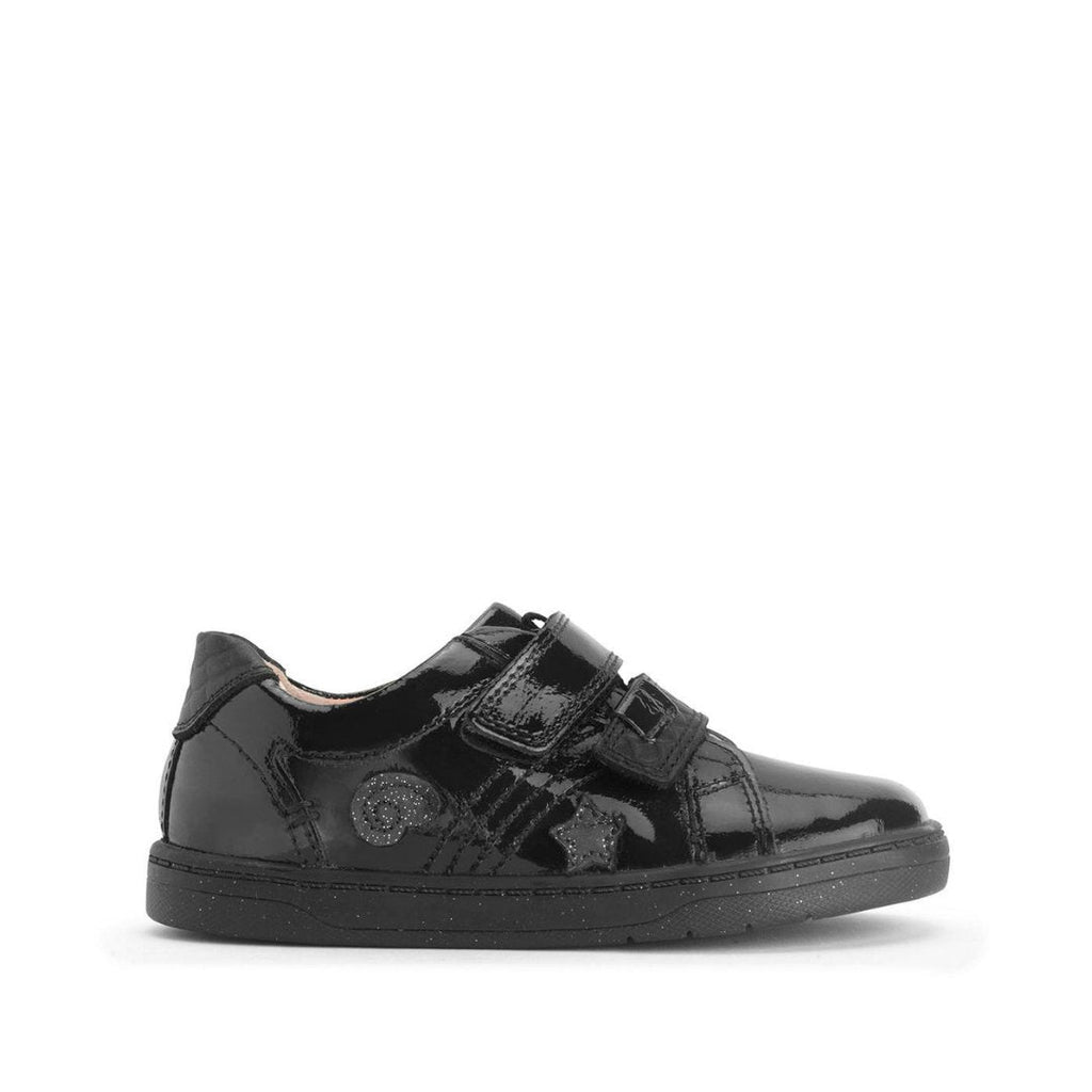 Start - Rite: Fantasy Riptape School Shoes - Black Patent - Acorn & Pip_Start Rite