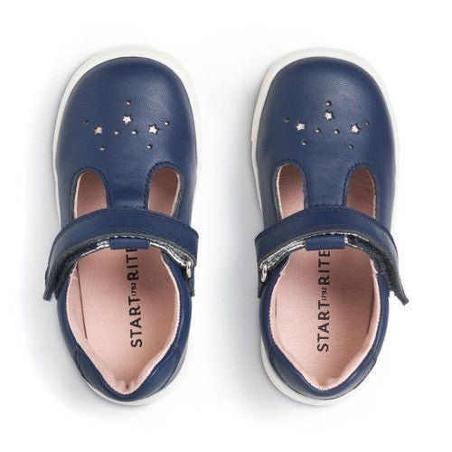 Start - Rite: Playground - Girl's Navy T - Bar Shoe (Narrow) - Acorn & Pip_Start Rite