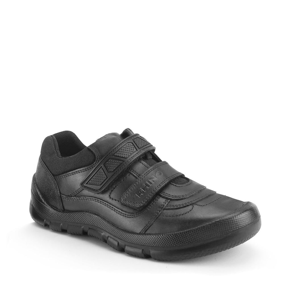 Start - Rite: Rhino Warrior Boys School Shoes - Black Leather - Acorn & Pip_Start Rite