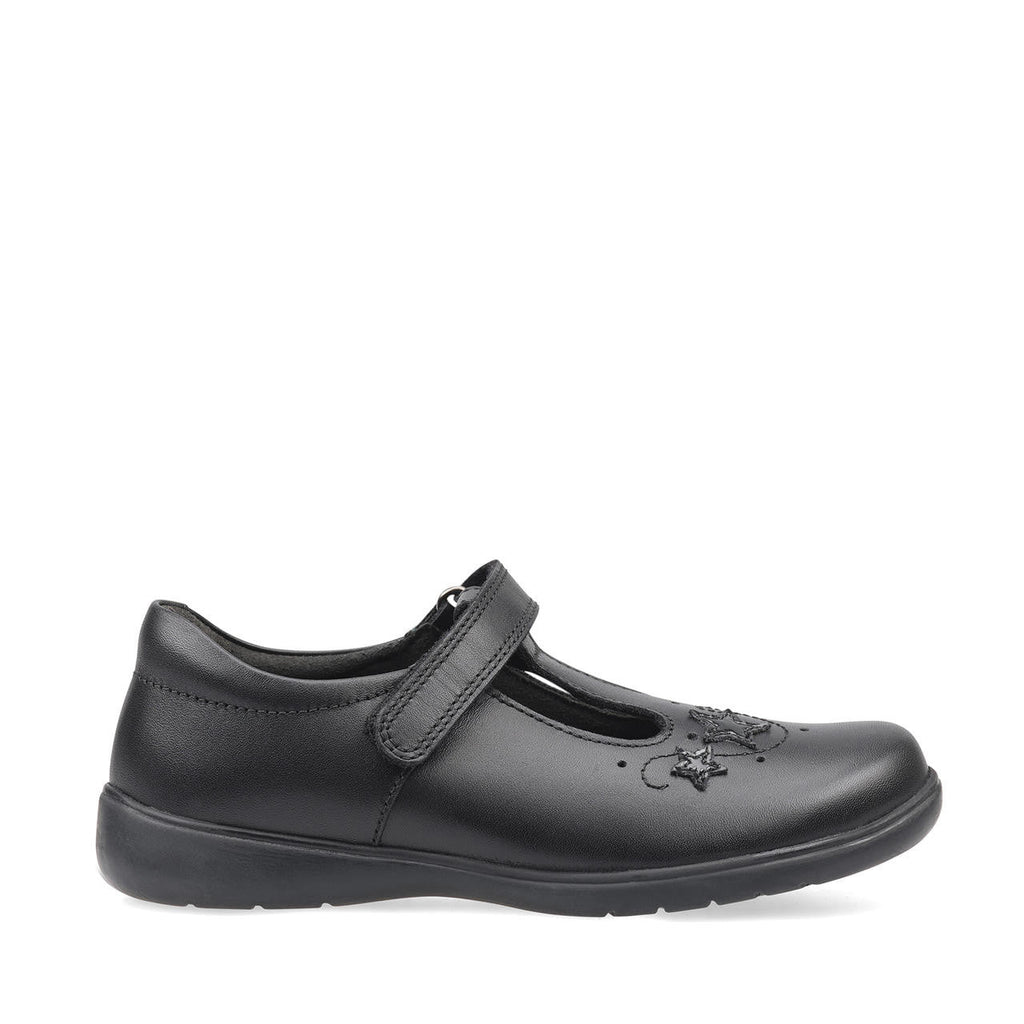 Start - Rite: Star Jump T - Bar Girls School Shoes - Black Leather - Acorn & Pip_Start Rite