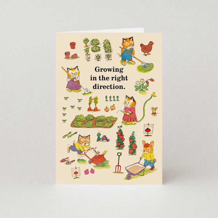 Richard Scarry Growing Right Direction card