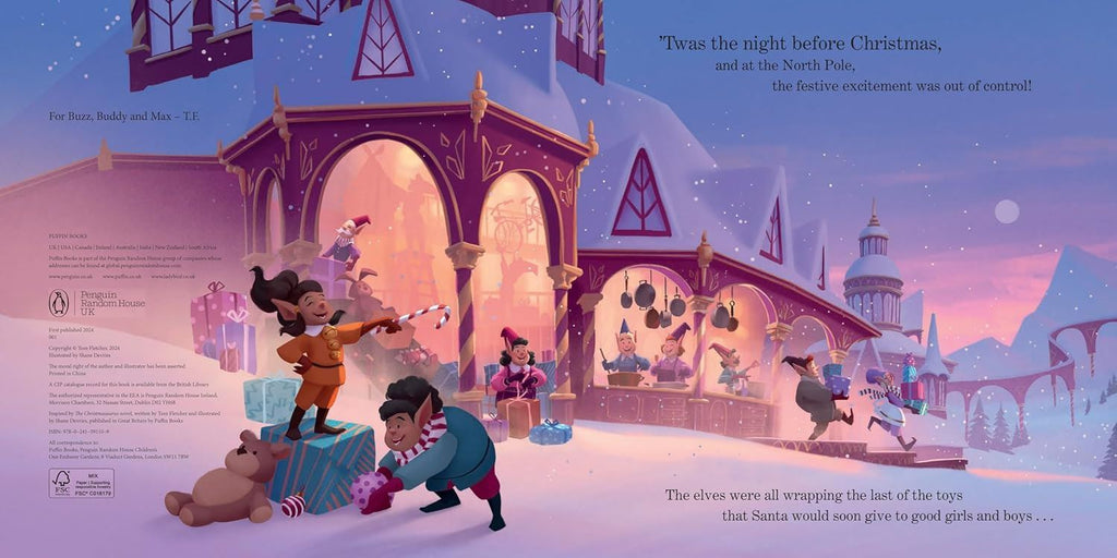 The Christmasaurus and the Night Before Christmas (Hardback) - Acorn & Pip_Bookspeed