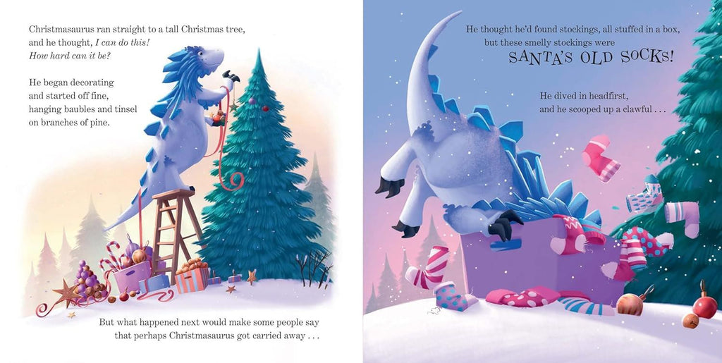 The Christmasaurus and the Night Before Christmas (Hardback) - Acorn & Pip_Bookspeed