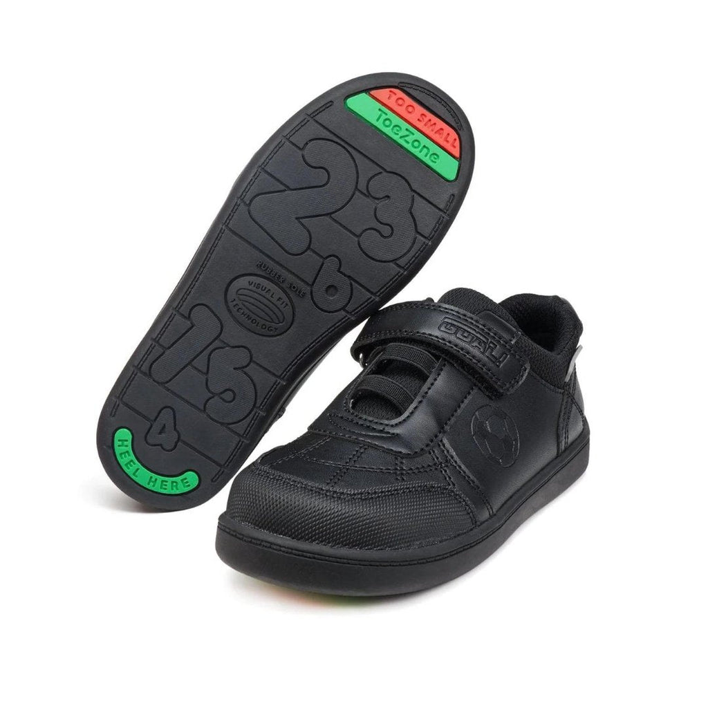 Toezone: Blake Football Velcro - Black - Acorn & Pip_ToeZone