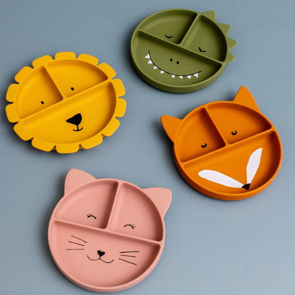 Trixie: Mr Fox - Divided Suction Plate - Acorn & Pip_Trixie