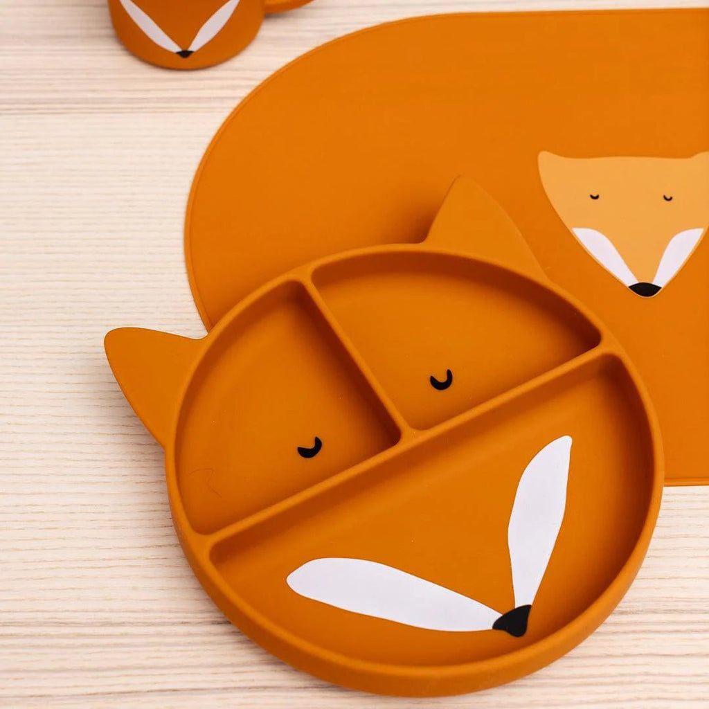 Trixie: Mr Fox - Divided Suction Plate - Acorn & Pip_Trixie