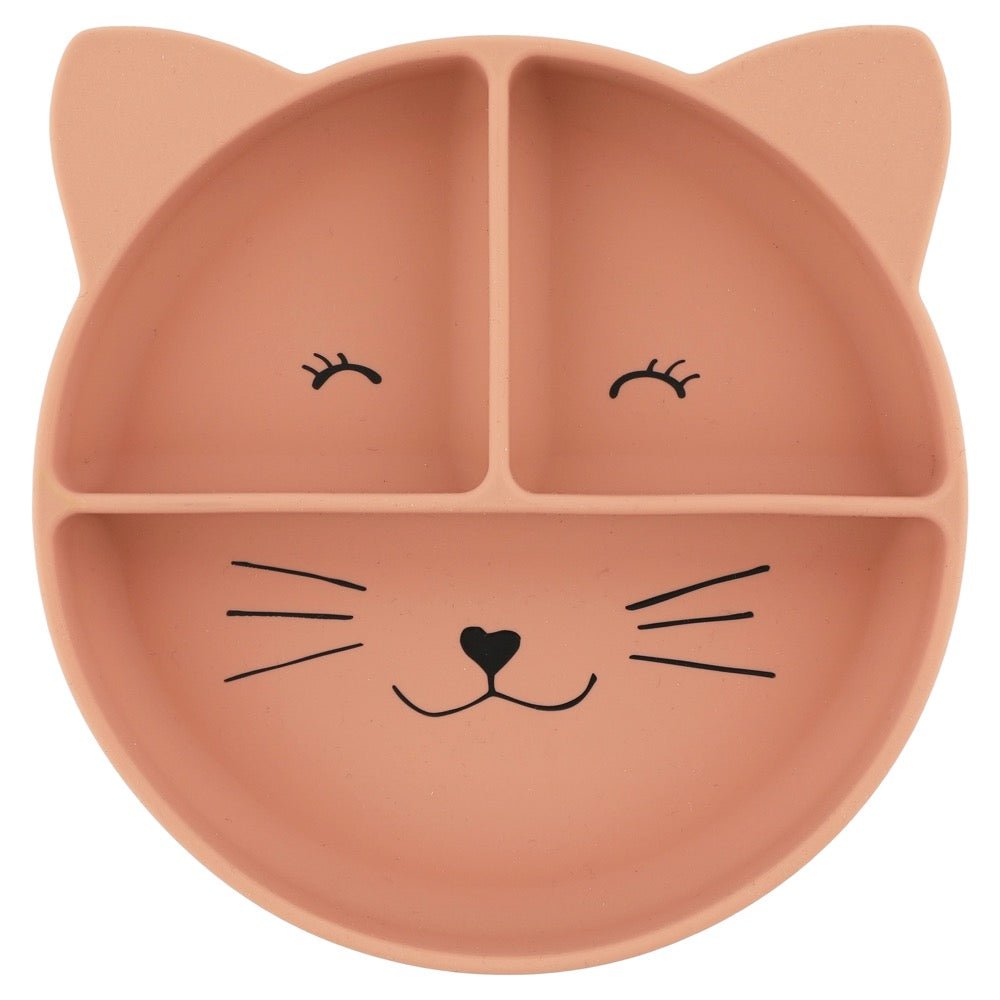 Trixie: Mrs Cat - Divided Suction Plate - Acorn & Pip_Trixie