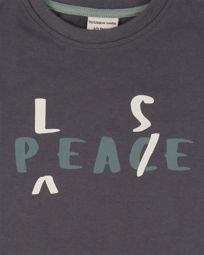 Turtledove London: Peace Please T-Shirt - Acorn & Pip_Turtledove London