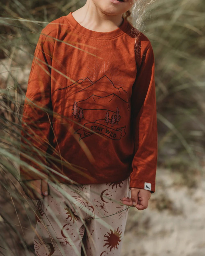 Turtledove London: Wild Mountains Long Sleeved Top - Acorn & Pip_Turtledove London