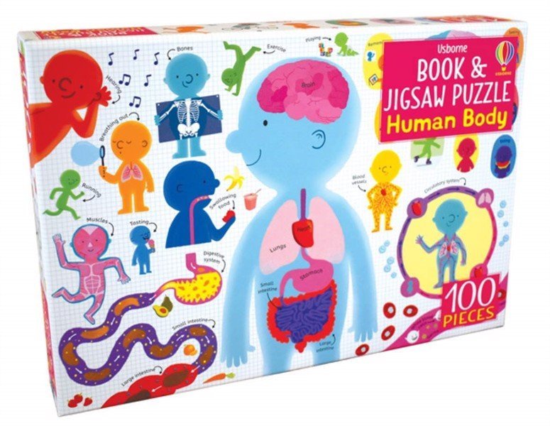 Usborne: Book & Jigsaw - Human Body - Acorn & Pip_Bookspeed