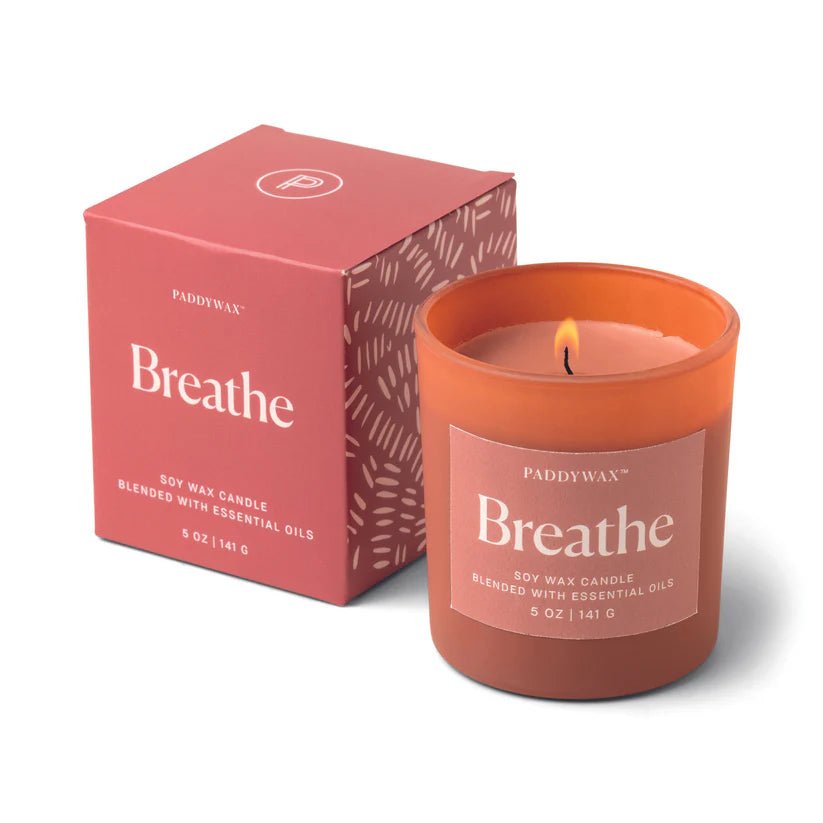 Wellness Red Soy Candle 141g - Breathe - Acorn & Pip_Paddywax