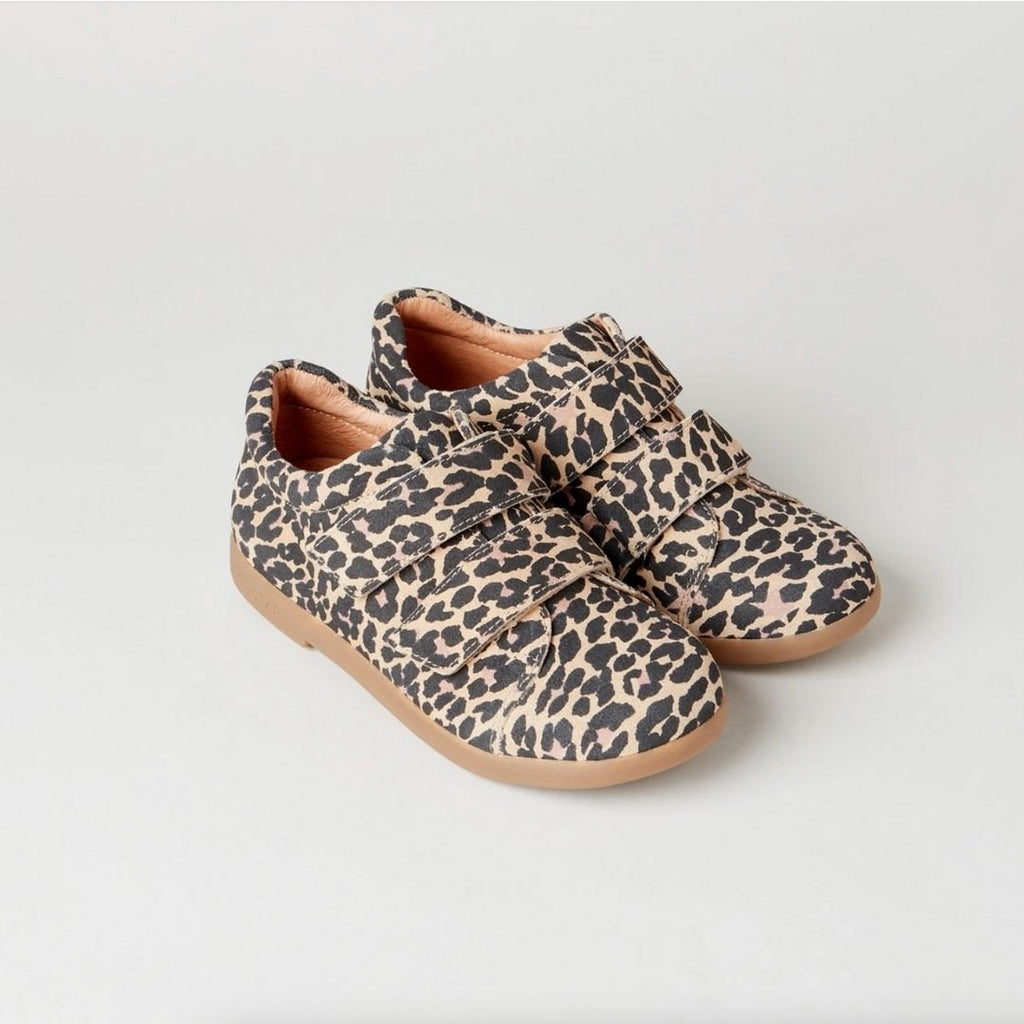 Zig + Star: Atomic Natural Animal Double Velcro Shoe - Acorn & Pip_Zig + Star