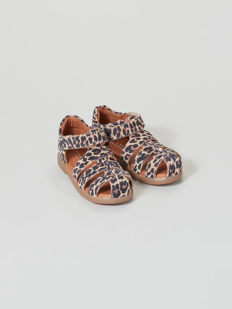 Zig + Star: Cosmic Closed Toe Girls Sandals - Natural Animal - Acorn & Pip_Zig + Star