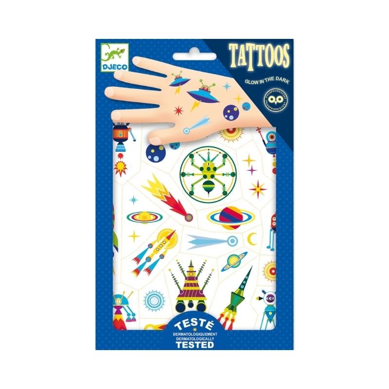 Djeco: Body Art Tattoos - Space Oddity - Acorn & Pip_Djeco