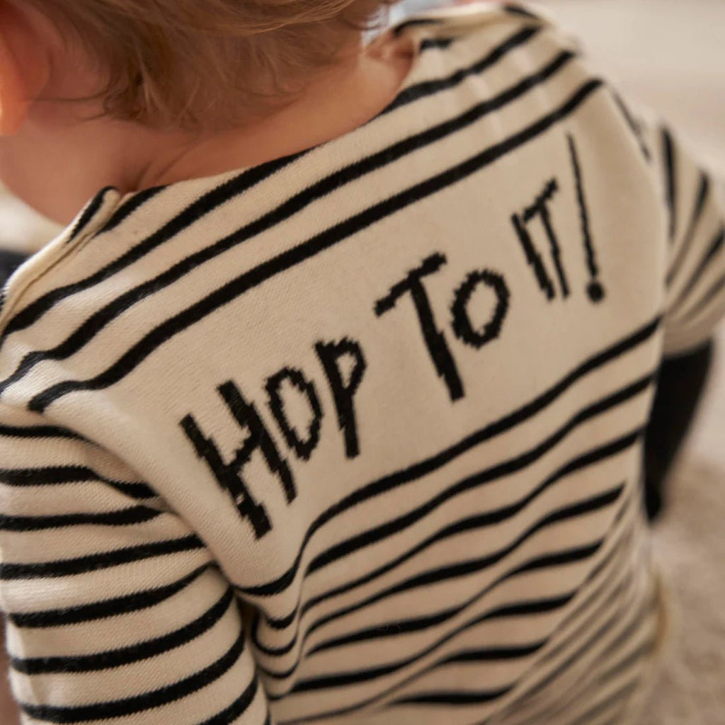 Fable & Bear: Hop To It - Knitted Kids Striped Jumper - Acorn & Pip_Fable & Bear