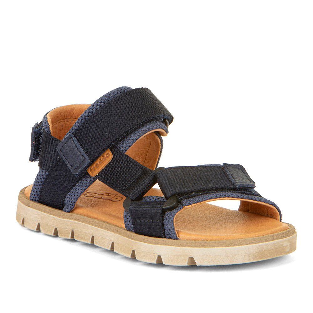 Froddo: KE Flash Adjustable Velcro Boys Summer Sandals - Dark Blue Leather - Acorn & Pip_Froddo