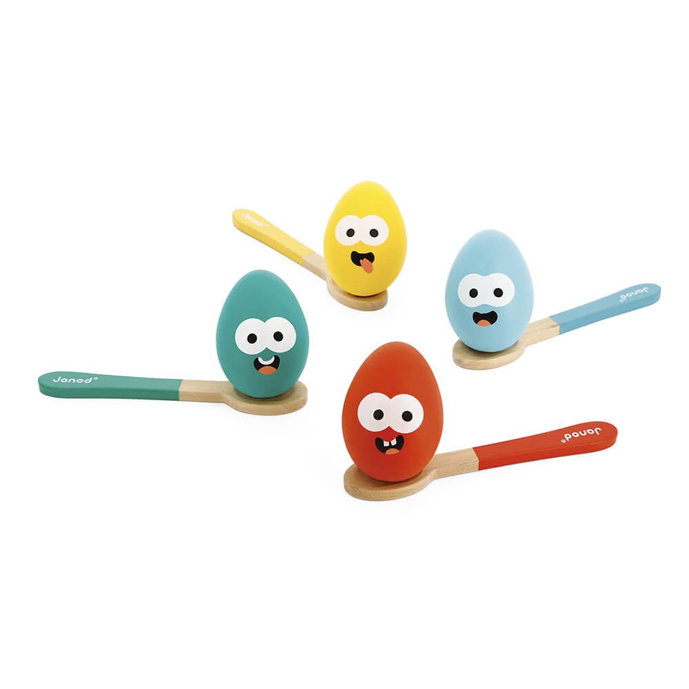 Janod: Egg & Spoon Race Toy - Acorn & Pip_Janod