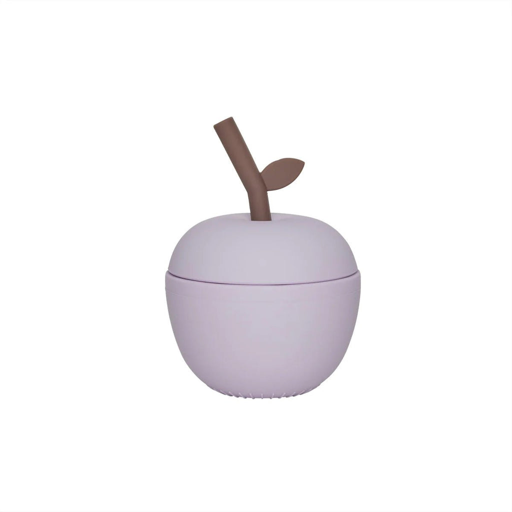 OYOY: Apple Silicone Drinking Cup - Lavender - Acorn & Pip_OYOY