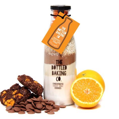The Bottled Baking Co: Chocotastic Chocolate Orange Cookie Bottled Baking Mix - 750ml - Acorn & Pip_The Bottled Baking Co